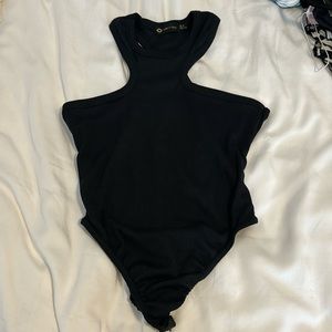 I saw it first Ribbed black bodysuit